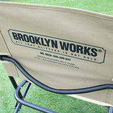 画像をギャラリービューアに読み込む, ブルックリンワークス（BROOKLYN WORKS） フィールドチェア 0922-020-300-037 タン,ブラック