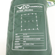 画像をギャラリービューアに読み込む, 新品同様 
 DD Hammocks DD Tarp 4x4 OLIVE GREEN