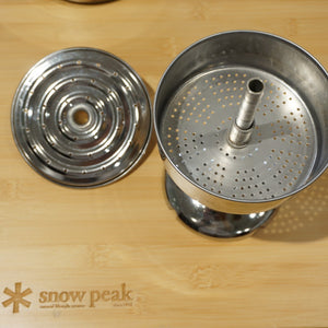 スノーピーク（snowpeak） ステンレスパーコレーター6cup PR-006 調理器具　キャンプ　コーヒー　ケトル　900ml
