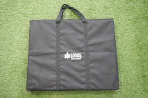 美品  ロゴス（LOGOS） 囲炉裏テーブルFD 焚火台を囲むテーブル　BBQにも　スチール製　メッシュ天板