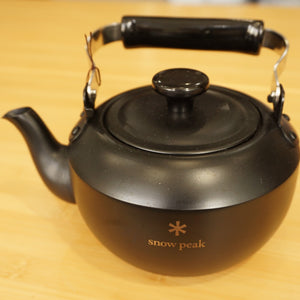 美品  スノーピーク（snowpeak） 急須クラシック0.7　マットブラック PG-160 調理器具　ポイントギフト　限定非売品