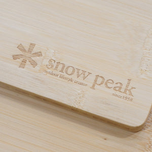美品  スノーピーク（snowpeak） ウッドテーブルS竹 CK-125T テーブル・チェア　アイアングリルテーブル　IGT　オプション　天板