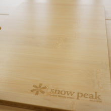 画像をギャラリービューアに読み込む, 美品  スノーピーク（snowpeak） ウッドテーブルS竹 CK-125T テーブル・チェア　アイアングリルテーブル　IGT　オプション　天板