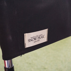 廃盤　貴重　スノーピーク（snowpeak） フォールディングディレクターズチェア LV-50 2脚セット　ヤマコウ時代　黒　テーブル・チェア