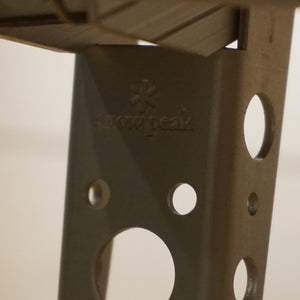 美品　スノーピーク（snowpeak） ソロテーブルBAJA400 SLV-001 テーブル・チェア ソロキャン　おぜん　ツーリング