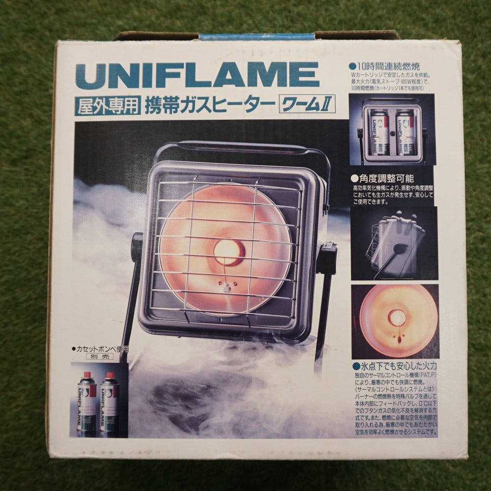 美品  ユニフレーム（UNIFLAME） 携帯ガスヒーター　ワーム２ ストーブ・コンロ
