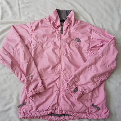 ジャンク ザ・ノースフェイス（THE NORTH FACE） ナイロンジャケット 古着 ブルゾン ピンク レディース サイズ/M　中綿なし