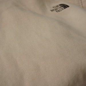 ザ・ノースフェイス（THE NORTH FACE） ロゴ刺繍　裏起毛パーカー 古着 スウェット・パーカー クリーム メンズ サイズ/XL