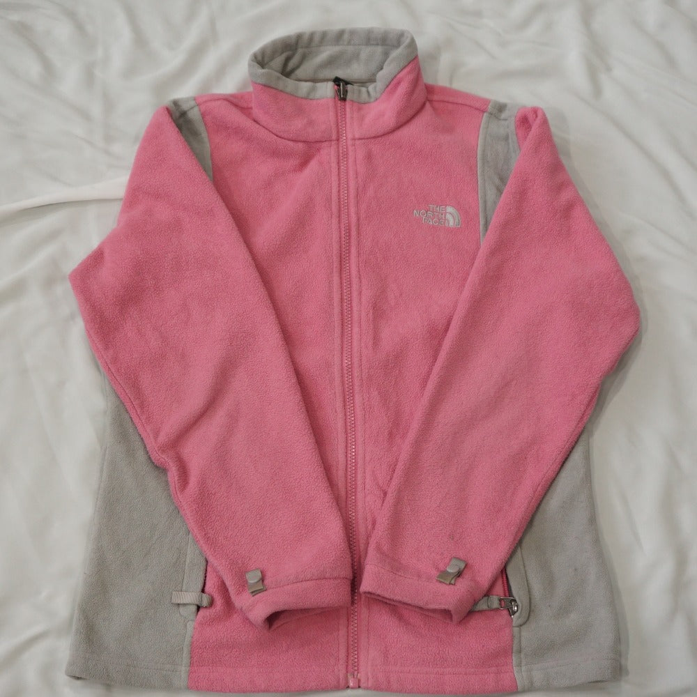ザ・ノースフェイス（THE NORTH FACE） フリースジャケット ブルゾン ピンク×グレー レディース サイズ/S [5/18値下げ]