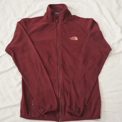ザ・ノースフェイス（THE NORTH FACE） フリースジャケット ブルゾン エンジ レディース サイズ/S　古着 [5/18値下げ]