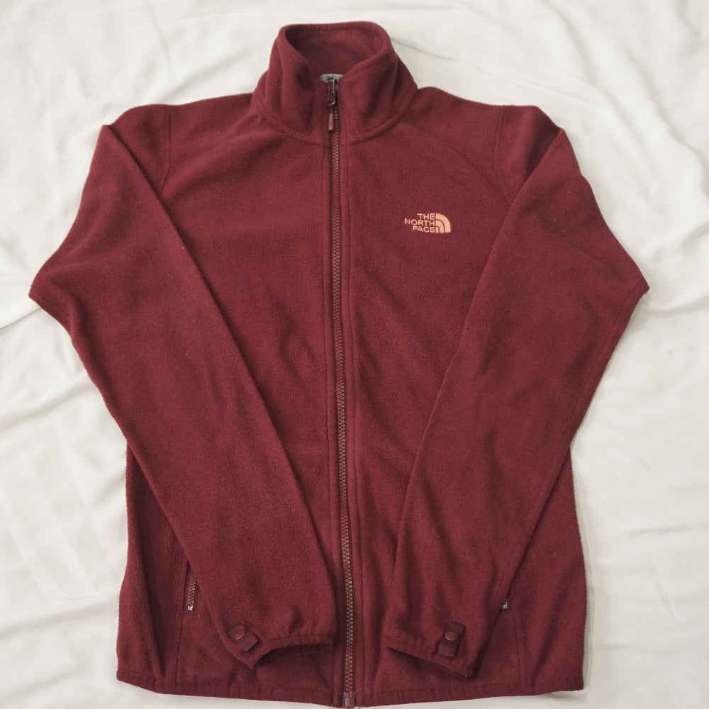 ザ・ノースフェイス（THE NORTH FACE） フリースジャケット ブルゾン エンジ レディース サイズ/S　古着 [5/18値下げ]