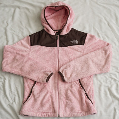 ザ・ノースフェイス（THE NORTH FACE） フリースシップパーカー スウェット・パーカー 古着 ピンク×ブラウン レディース サイズ/M