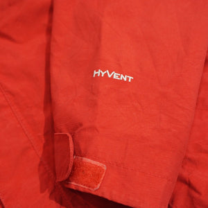 美品 ザ・ノースフェイス（THE NORTH FACE） HYVENT　ハイベント　フルジップ　マウンテンパーカー ブルゾン 古着 レッド メンズ サイズ/S