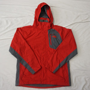 ザ・ノースフェイス（THE NORTH FACE） ハイベントナイロンマウンテンパーカー ジャケット 古着 レッド×グレー メンズ サイズ/M