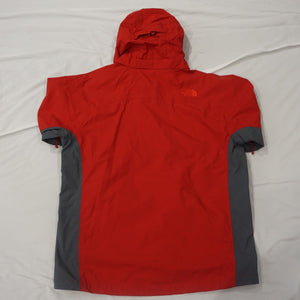 ザ・ノースフェイス（THE NORTH FACE） ハイベントナイロンマウンテンパーカー ジャケット 古着 レッド×グレー メンズ サイズ/M