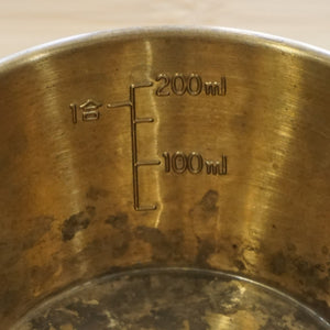 ユニフレーム（UNIFLAME） UFシェラカップ300 ブラス キッチンツール　食器　目盛り付き　真鍮　Brass