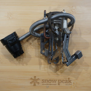 【点火確認済】スノーピーク（snowpeak） ギガパワーデルタポットCB GS-340A 焚火台・バーナー　シングルバーナー　カセットボンベ　オートイグナイタ付 [10/2値下げ]