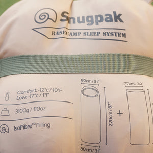 美品 スナグパック（Snugpak） ベースキャンプスリープシステム SP15704DO スリーピングギア　オールシーズン対応　寝袋　シュラフ　レイヤーシステム [10/27値下げ]