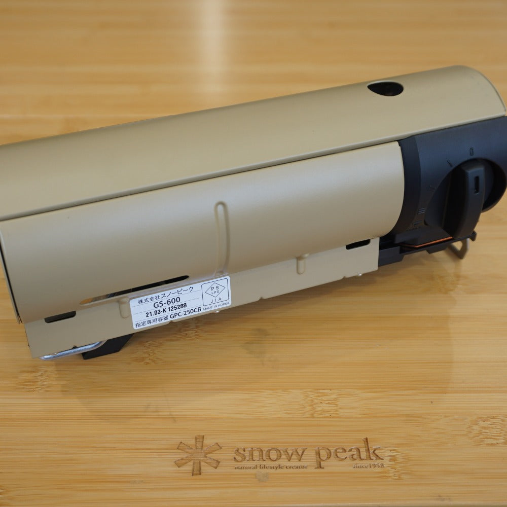 【点火確認済】美品 スノーピーク（snowpeak） HOME&CAMPバーナー＆ケースセット GS-600KH/UG-551 焚火台・バーナー　ガスコンロ　卓上 [送料無料]