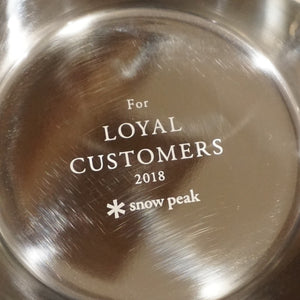 未使用 スノーピーク（snow peak） ミラーポリッシュシェラカップ2018/2019/2020 3個セット for LOYAL CUSTOMERS バックパッカーズカップ テーブルウェア [送料無料]