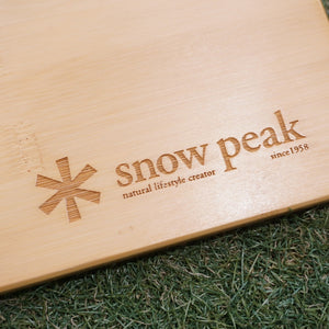美品 スノーピーク（snow peak） スライドトップロングハーフ竹 CK-154T テーブル・チェア アイアングリルテーブルロング専用オプション [送料無料]
