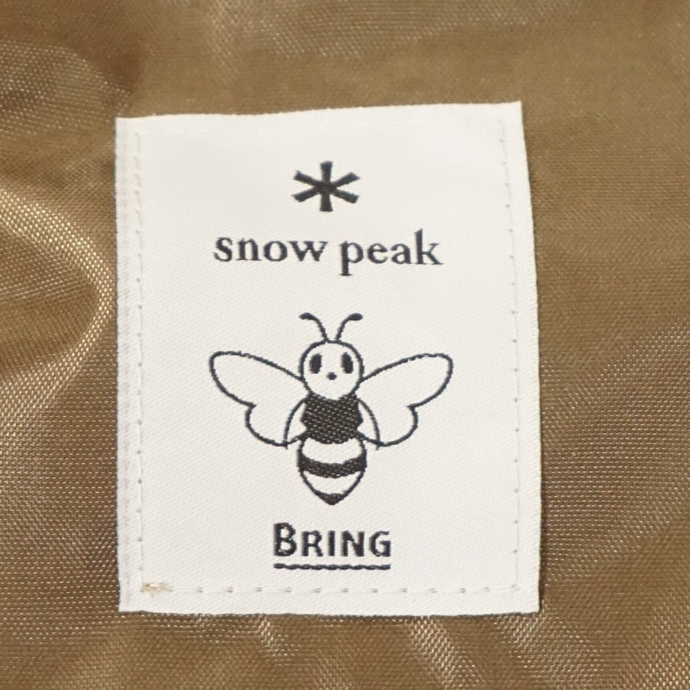 未使用 スノーピーク（snow peak） エコバック２個 バッグ＆コンテナー　JR東日本・日本環境設計コラボエコバッグ BRING ノベルティ [送料無料]