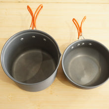 画像をギャラリービューアに読み込む, 美品  ダグ(DUG)　POT-M アルミクッカー DG-0207 キッチンツール 深型クッカー 小型バーナーなどを収納 ソロキャンプ スタッキング [送料無料]