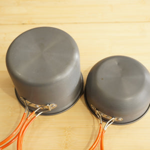 美品  ダグ(DUG)　POT-M アルミクッカー DG-0207 キッチンツール 深型クッカー 小型バーナーなどを収納 ソロキャンプ スタッキング [送料無料]