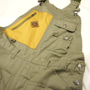美品  grn outdoor HIASOBI CAMPER BIG BEN OVERALL 火遊びビッグベンオーバーオール オリーブ S G09204Q サロペットオーバーオール  オーバーオール 古着 [送料無料]