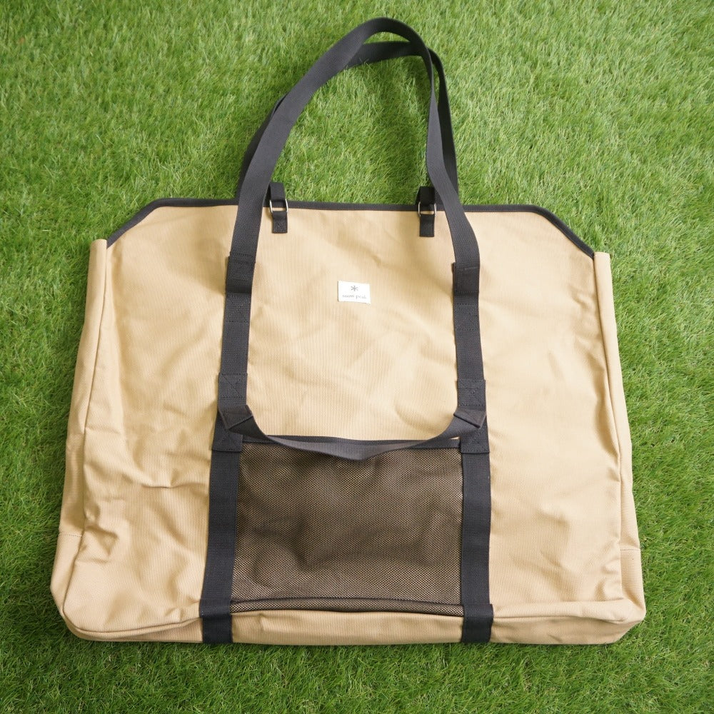美品 スノーピーク（snow peak） 焚火台LLコンプリート収納ケース ST-034BR バッグ＆コンテナー 焚火台　キャンプ　6号帆布 [送料無料]
