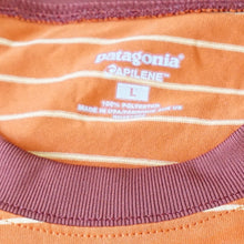 画像をギャラリービューアに読み込む, 美品 
 パタゴニア【patagonia】 ボーダーTシャツ Tシャツ・カットソー
 オレンジ メンズ