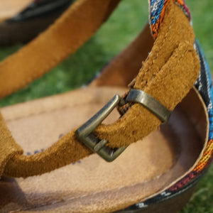 新品同様 
 ミネトンカ(Minnetonka)　MAUI 71302 アリゾナプリント サンダル
 ブラウン レディース