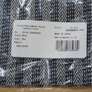 未使用 スノーピーク（snow peak） Cotton HerringboneST CushionCover クッションカバー UO-AC-20AU001NV フィールドギア コットンヘリンボーン柄 ネイビー [送料無料]