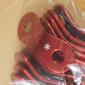 未使用 スノーピーク（snow peak） レッドカラーアルミ自在セット R-050-1 アクセサリ 自在金具　アルミ自在　Pro.ライン 3mm・4mm対応 [送料無料]