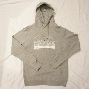 未使用 スノーピーク（snow peak） Graphic Parka グラフィックパーカー L M.Grey MM4110-PK0104MG パーカー マウスグレー 白馬連山  2021秋冬 [送料無料]