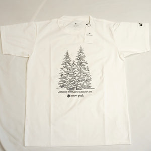 未使用 スノーピーク（snow peak） Graphic Tee Snow Tree グラフィックティー スノーツリー L White MM4110-TS0104WH Tシャツ ホワイト 雪山の森林 2021秋冬 [送料無料]