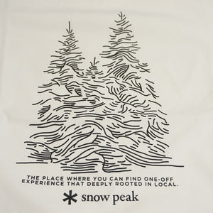 未使用 スノーピーク（snow peak） Graphic Tee Snow Tree グラフィックティー スノーツリー L White MM4110-TS0104WH Tシャツ ホワイト 雪山の森林 2021秋冬 [送料無料]