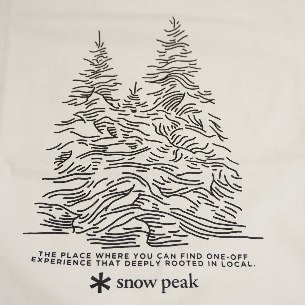 未使用 スノーピーク（snow peak） Graphic Tee Snow Tree グラフィックティー スノーツリー L White MM4110-TS0104WH Tシャツ ホワイト 雪山の森林 2021秋冬 [送料無料]