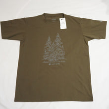 画像をギャラリービューアに読み込む, 未使用 スノーピーク（snow peak） Graphic Tee Snow Tree グラフィックティー スノーツリー M Olive MM4110-TS0103OL Tシャツ オリーブ 雪山の森林 2021秋冬 [送料無料]