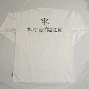 未使用 スノーピーク（snow peak）Printed L/S T SP Camping Gear Logo プリンテッド L/S T SP キャンピングギアロゴ XL White TS-21AU20505WH Tシャツ ホワイト [送料無料]