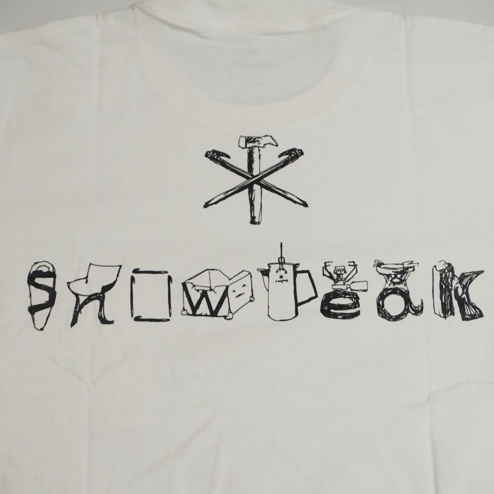 未使用 スノーピーク（snow peak）Printed L/S T SP Camping Gear Logo プリンテッド L/S T SP キャンピングギアロゴ XL White TS-21AU20505WH Tシャツ ホワイト [送料無料]