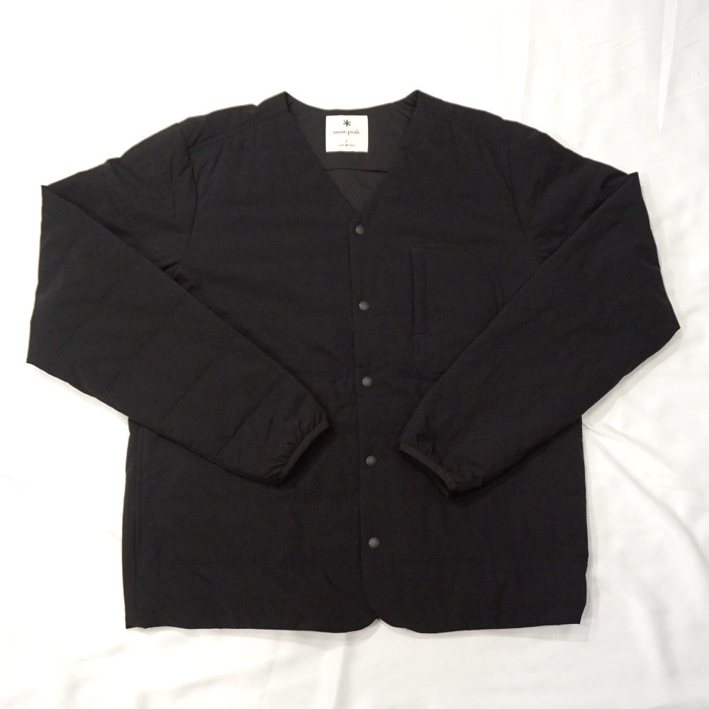 未使用 スノーピーク（snow peak） Flexible Insulated Cardigan フレキシブルインサレーテッドカーディガン L Black SW-21AU00104BK 黒 ブラック 2021秋冬 [送料無料]