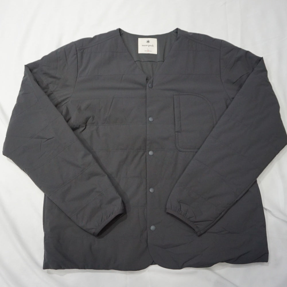 未使用 スノーピーク（snow peak） Flexible Insulated Cardigan フレキシブルインサレーテッドカーディガン L Grey SW-21AU00104GY グレー 2021秋冬 [送料無料]